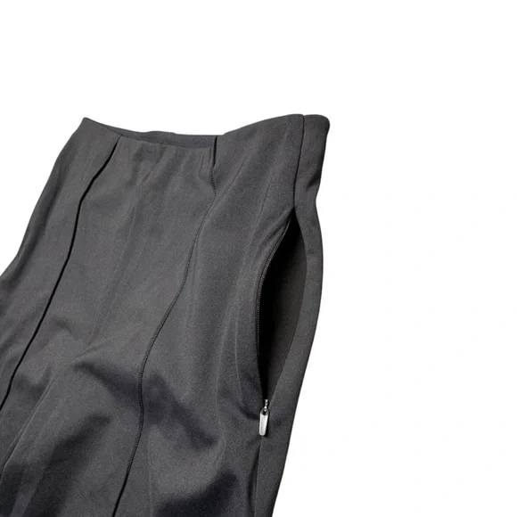 G4Free Wide‎ Leg Pants Black NWT High Waist  Large Travel Work Casual Minimalist - Picture 4 of 13